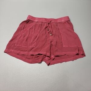 Hei faded red high waist lounge shorts women's size small